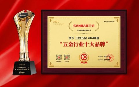三好五金荣获“中国五金十大品牌”殊荣