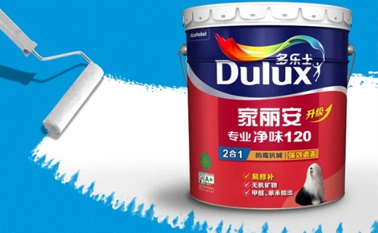 多乐士家丽安专业净味120二合一乳胶漆，空间理想优选