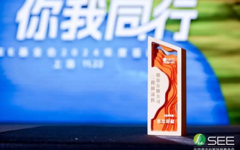 三棵树荣获SEE基金会2024年“杰出贡献奖”