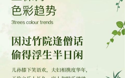 三棵树2025色彩趋势 | [半日闲]色盘篇