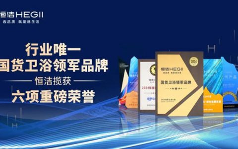 恒洁在世界卫浴大会斩获行业最多六项大奖
