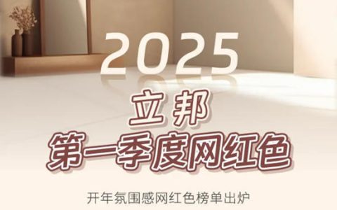 色彩趋势 | 立邦2025第一季度网红色已上线，开启新年新气象