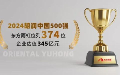 东方雨虹荣登《2024胡润中国500强》