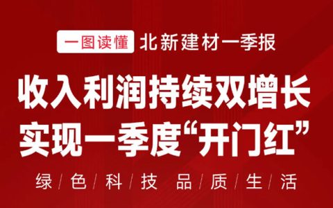 一图读懂北新建材2025年一季报｜收入利润持续双增长，实现一季度“开门红”