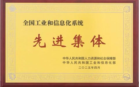 三棵树荣获“全国工业和信息化系统先进集体”称号