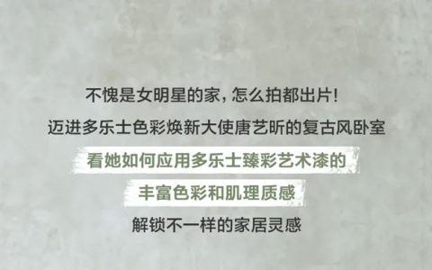 多乐士臻彩艺术漆解锁家居新可能