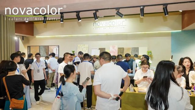 Novacolor闪耀设计上海2025，意式墙面美学大放异彩