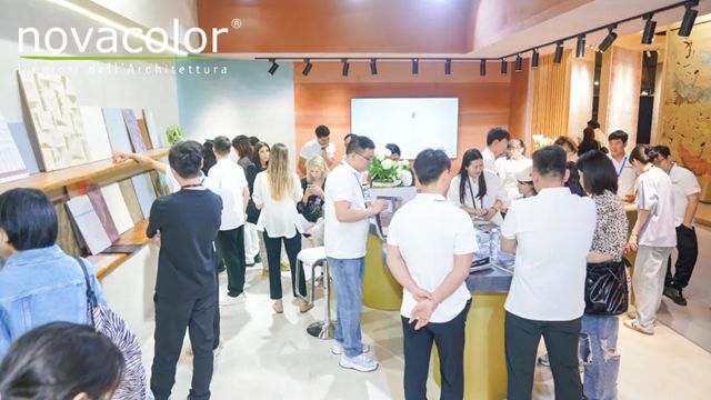Novacolor闪耀设计上海2025，意式墙面美学大放异彩