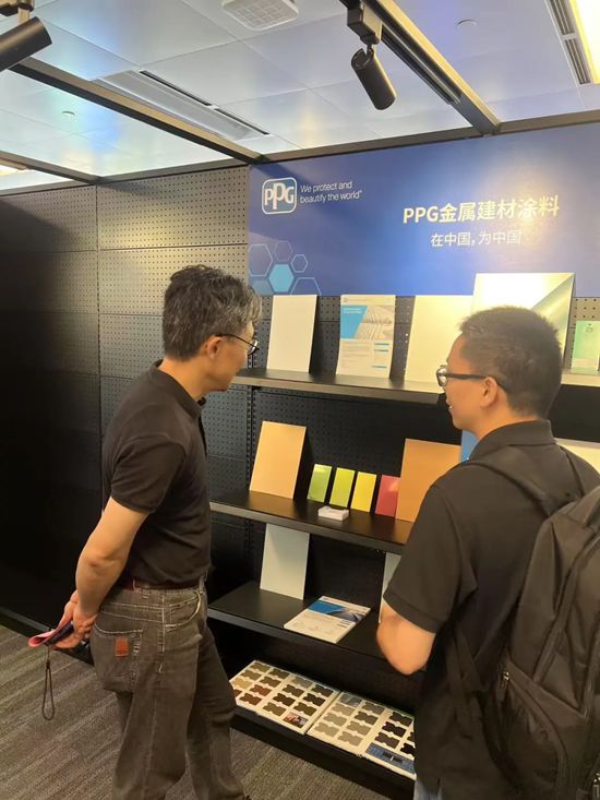 PPG金属建材涂料亮相华东院，上海幕墙顾问专家参访PPG张家港创新应用中心