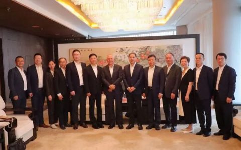 西卡首席执行官率团参访上海建工集团！