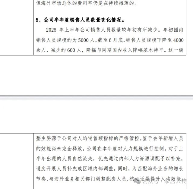 业绩下滑严重，一上市家居企业裁员超600人