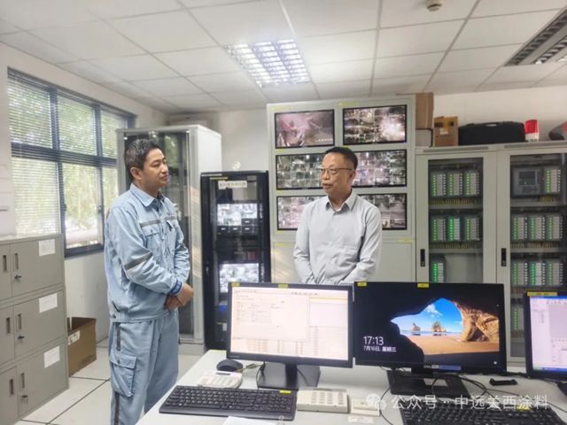 香港中远海运副总裁林健赴中远关西金山工厂高温慰问及调研