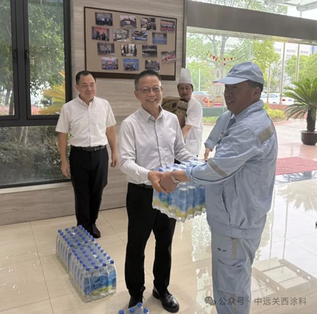 香港中远海运副总裁林健赴中远关西金山工厂高温慰问及调研