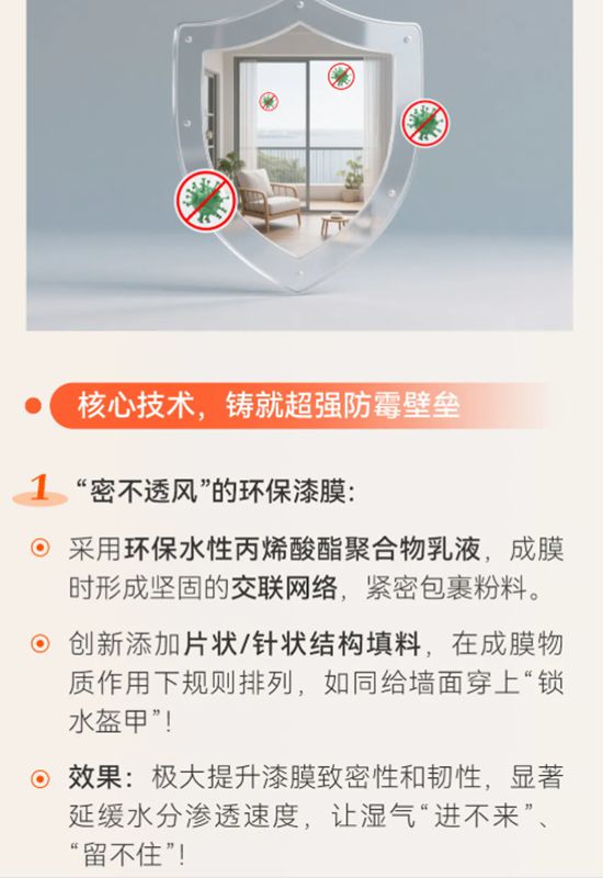 亚士长效防霉科技终结墙面霉变！从一面好墙开始！