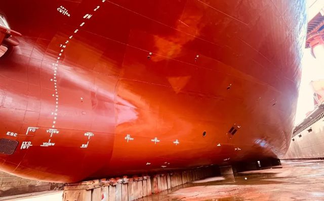 鱼童有机硅低阻防污漆助87000DWT“OCEAN FAIRY”轻盈破浪