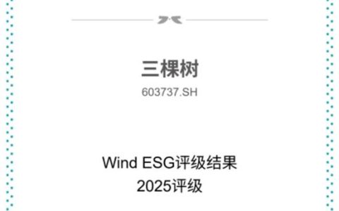 三棵树跃升AA级！万得ESG评级绽放可持续发展新“漆”彩