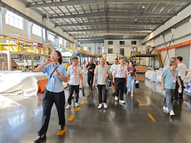 全省两新组织书记示范班150名书记莅临九阳防水开展观摩教学活动