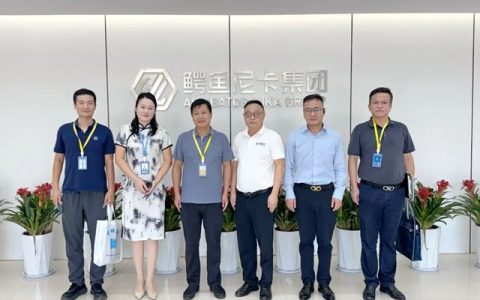 淮南市潘集区区长李国柱一行莅临鳄鱼尼卡集团，共探绿色转型新篇