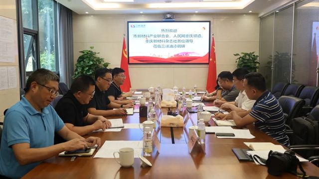 市新材料产业联合会组织有关媒体莅临三峡油漆开展专项调研