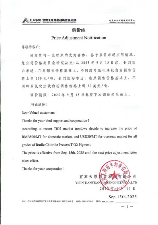 第三波涨价潮悄然而至钛企狂欢，下游涂料厂暗暗叫苦：成本又涨300元