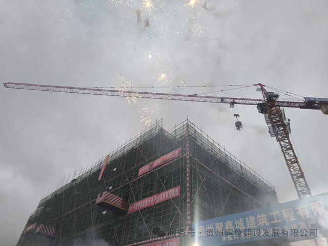 鳄鱼集团涂料研发培训产业基地一期5#楼封顶大吉！