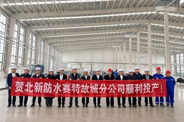 北新防水赛特故城分公司成立暨橡胶产品顺利投产