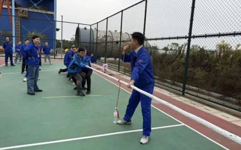 绳系同心，力破万钧！双虎涂料拔河比赛拧成一股绳