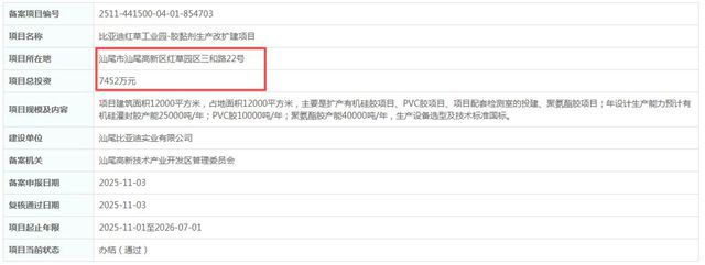 比亚迪7.5万吨胶粘剂项目曝光，涂料行业迎来“最猛跨界者”