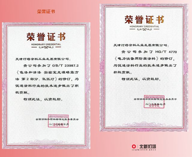 一流企业做标准丨北新灯塔获评“ 十四五涂料颜料标准化工作突出单位”