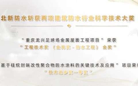 实力加冕双料冠军！北新防水揽获2025年建筑防水行业科学技术奖两项最高荣誉