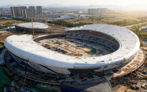 绿色防护 恒久守护 I 三棵树工业涂料为宿州奥体中心赋予城市地标璀璨新装