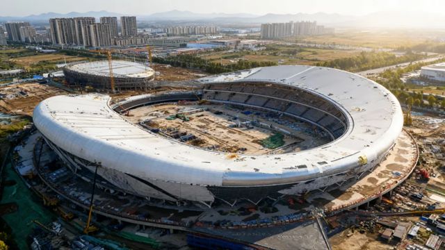 绿色防护 恒久守护 I 三棵树工业涂料为宿州奥体中心赋予城市地标璀璨新装