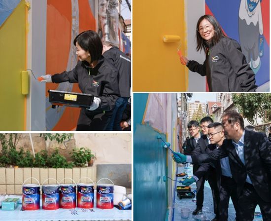 色彩点亮社区，城市向美而行阿克苏诺贝尔“Let's Colour多彩开始”走入沪上百年弄堂