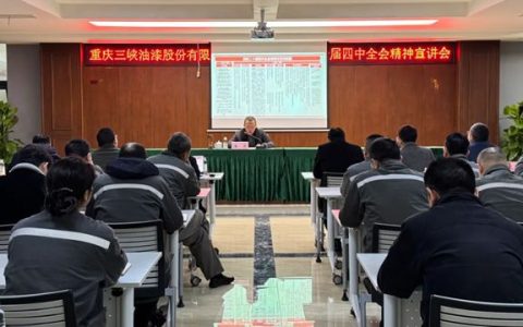 三峡油漆举行学习贯彻党的二十届四中全会精神宣讲会