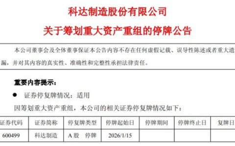 又一家居企业筹划重大资产重组，股票停牌