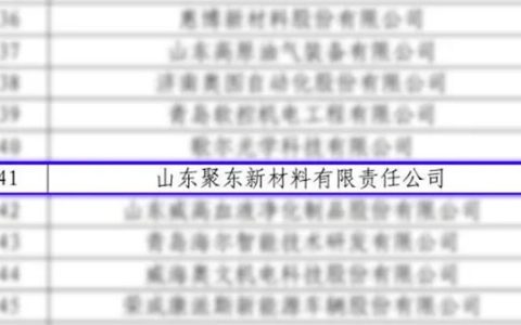 圣工科技 | 聚东新材入选国家知识产权示范企业