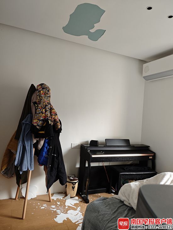 大片漆块半夜掉床上！南宁一业主在“纸片房”住了3年多
