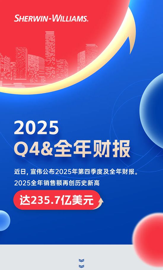 稳步增长!宣伟公布2025年财报