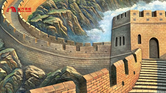 东方雨虹把长城“搬”进村，不会用手机的奶奶，让孙子帮发朋友圈：我在长城留影啦！