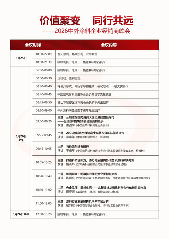 距离2026中外涂料企业经销商峰会暨第十七届金漆奖颁奖典礼启幕，仅剩2天！