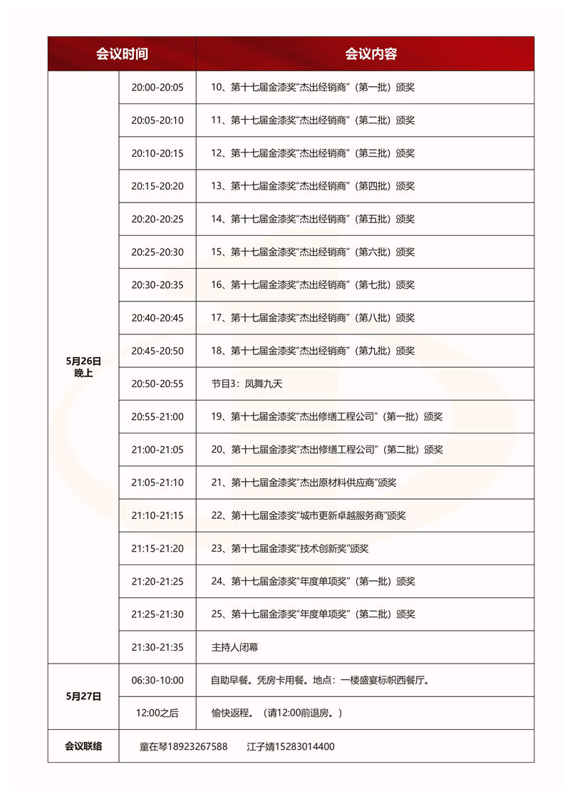 距离2026中外涂料企业经销商峰会暨第十七届金漆奖颁奖典礼启幕,仅剩2天!