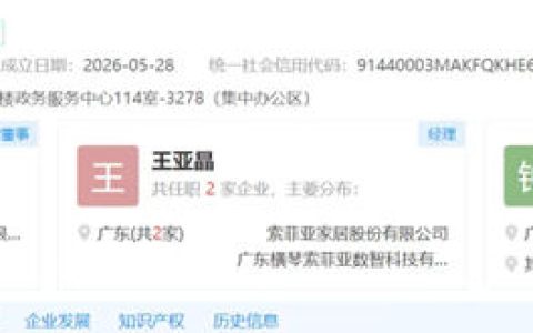 索菲亚家居斥资3000万成立数智科技公司，加速布局AI及软件开发业务