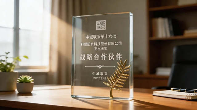 荣耀加冕!科顺获评中城联采“战略合作伙伴”称号